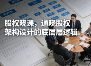 股权晓课，通晓股权架构设计的底层逻辑-稀缺资源库