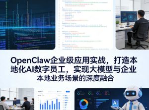 OpenClaw企业级应用实战，打造本地化AI数字员工，实现大模型与企业本地业务场景的深度融合-稀缺资源库