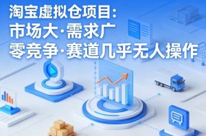 淘宝虚拟仓项目,市场大,需求广,零竞争,赛道几乎没人操作-稀缺资源库