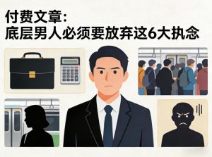 付费文章：底层男人必须要放弃这6大执念-稀缺资源库