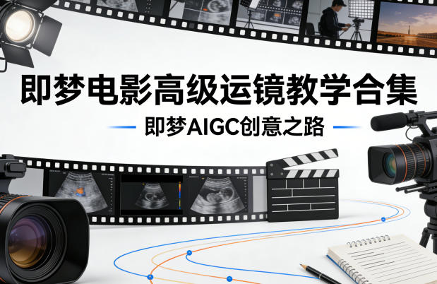 即梦电影高级运镜教学合集，即梦AIGC创意之路-稀缺资源库