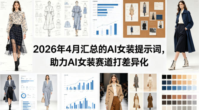 2026年4月汇总的AI女装提示词，助力AI女装赛道打差异化-稀缺资源库