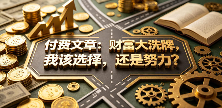 付费文章：财富大洗牌，我该选择，还是努力？-稀缺资源库