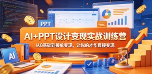AI+PPT设计变现实战训练营，从0基础到接单变现，让你的才华直接变现-稀缺资源库