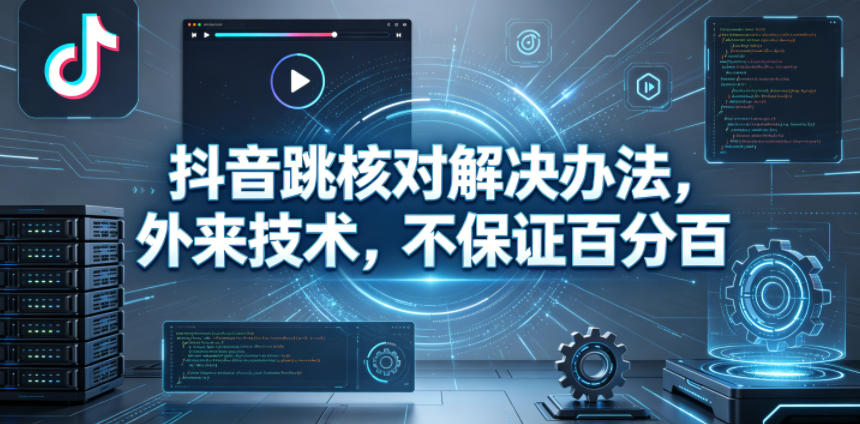 抖音跳核对解决办法，外来技术，不保证百分百-稀缺资源库