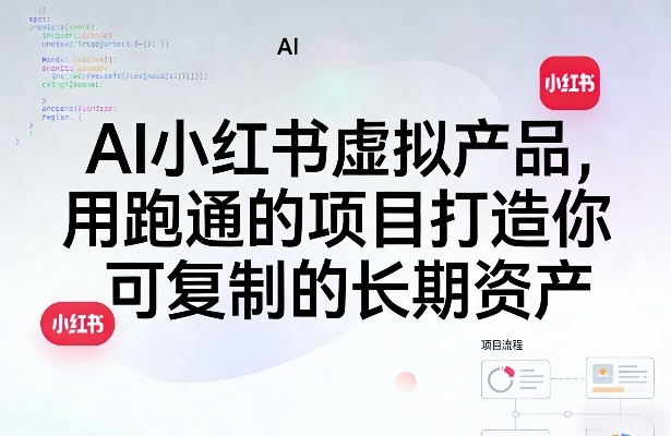 AI小红书虚拟产品，用跑通的项目打造你可复制的长期资产（更新）-稀缺资源库
