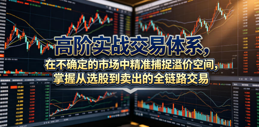 高阶实战交易体系，在不确定的市场中精准捕捉溢价空间，掌握从选股到卖出的全链路交易心法（更新6月）-稀缺资源库