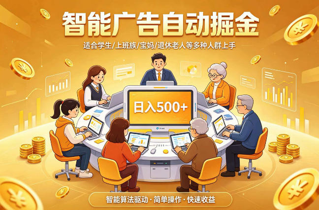 2026年最好做的项目：自动掘金项目，小白轻易上手，单日轻松收入500+【揭秘】-稀缺资源库