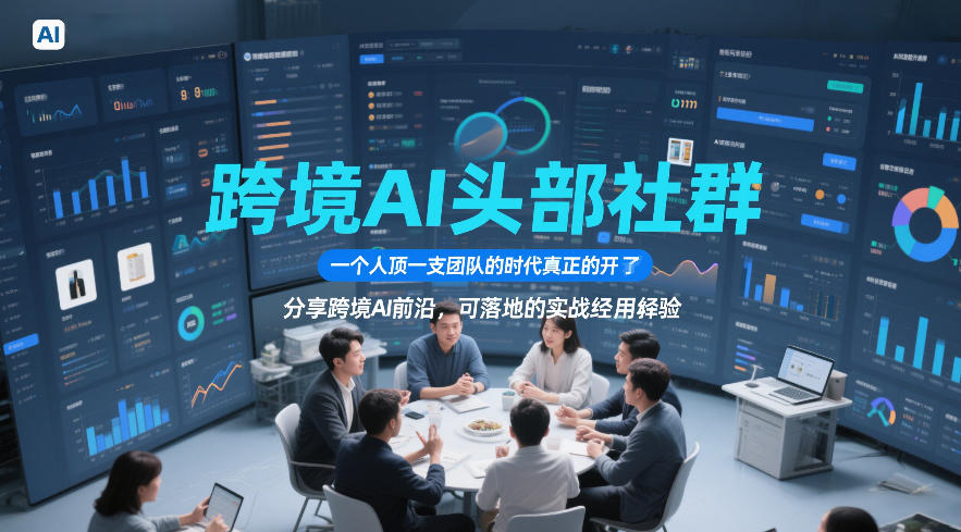 跨境AI头部社群，一个人顶一支团队的时代真正的开始了，分享跨境AI前沿，可落地的实战经验（更新6月29日）-稀缺资源库
