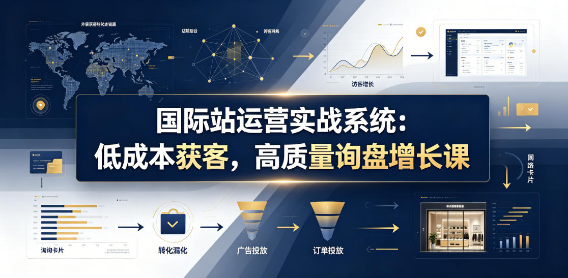 国际站运营实战系统：低成本获客，高质量询盘增长课（更新26年）-稀缺资源库