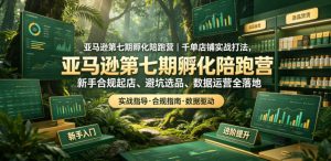 亚马逊第七期孵化陪跑营｜千单店铺实战打法，新手合规起店、避坑选品、数据运营全落地-稀缺资源库