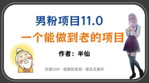全网独家男粉项目11.0,一个做到老的项目,完整SOP·视频到变现·傻瓜式操作-稀缺资源库