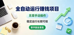全自动运行賺钱项目，无需手动操作，稳定运行长期可做，新手副业首选【揭秘】-稀缺资源库