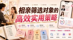付费文章：相亲筛选对象的高效实用策略-稀缺资源库