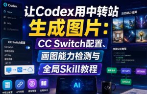 让Codex用中转站生成图片:CC Switch配置、画图能力检测与全局Skill教程-稀缺资源库