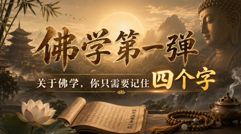 付费文章：佛学第一弹，关于佛学，你只需要记住四个字-稀缺资源库