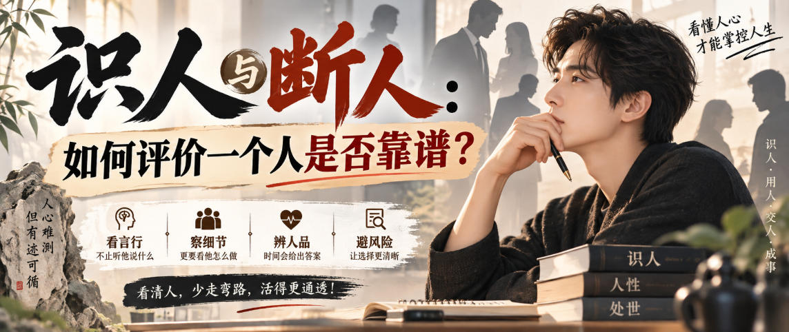 付费文章：识人与断人：如何评价一个人是否靠谱？-稀缺资源库