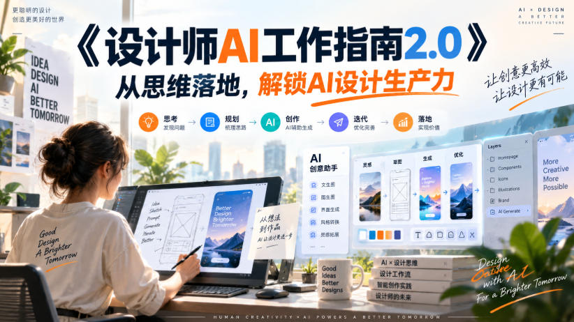 《设计师AI工作指南2.0》从思维落地-无水印，解锁AI设计生产力-稀缺资源库