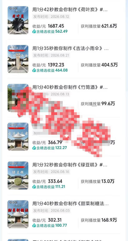抖音20W粉丝博主的AI非遗知识科普教学，零基础制作非遗文化类短视频变现，解锁抖音精选独家收益-稀缺资源库