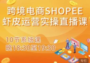 跨境电商Shopee虾皮运营实操直播课，从零开始学，入门到精通（10节系统课）-稀缺资源库