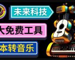 抢先体验未来Ai科技-文本转音乐工具，只需输入文字描述，即可创作歌曲和音乐-稀缺资源库