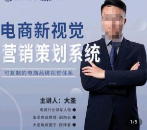 大圣·电商新视觉营销策划系统，可复制的电商品牌视觉识别系统-稀缺资源库