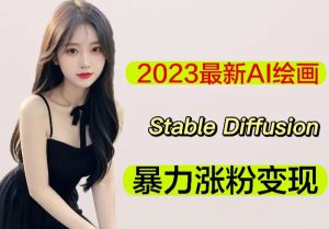2023最新AI绘画Stable Diffusion,原创不用愁日赚1000+【软件+教程】-稀缺资源库