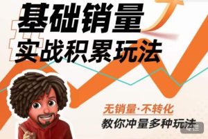 内功丨淘系基础销量实战积累玩法,无销量·不转化,教你冲量多种玩法-稀缺资源库