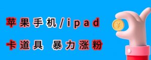 最新利用苹果手机/ipad的ios系统，卡道具搬短视频，百分百过原创-稀缺资源库