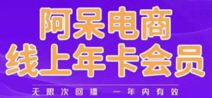 阿呆电商线上年会员，阿呆电商干货分享（更新中）-稀缺资源库