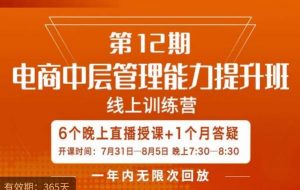 陈少珊·电商中层管理能力提升班,学习对象-电商公司各个岗位的主管,20人人以内的电商公司老板-稀缺资源库