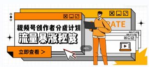 一条视频收益3000+，一条作品涨粉2000+，视频号流量爆炸·的秘籍-稀缺资源库