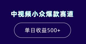 中视频小众爆款赛道，7天涨粉5万+，小白也能无脑操作，轻松月入上万【揭秘】-稀缺资源库