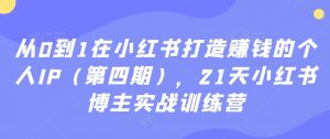 从0到1在小红书打造赚钱的个人IP(第四期),21天小红书博主实战训练营-稀缺资源库