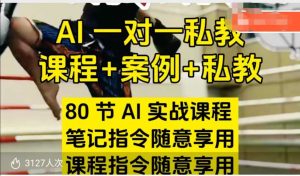 AI指令实战课,课程+案例,80节AI实战课程,笔记指令随意享用,课程指令随意享用-稀缺资源库