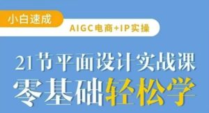 AIGC电商必备实操21节平面设计实战课,教你玩转AI-稀缺资源库