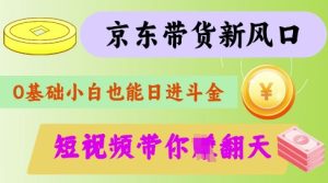 最新京东短视频带货代运营秘籍,轻松躺挣【揭秘】-稀缺资源库