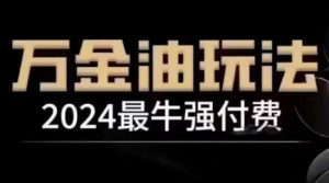 2024最牛强付费,万金油强付费玩法,干货满满,全程实操起飞(更新25年04月)-稀缺资源库