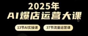 2025年AI爆店运营大课，13节AI实操课+37节流量运营课-稀缺资源库
