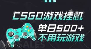 25年CSGO游戏搬砖，全自动挂G，不需要玩游戏，手机操作日入3张(不是汇率搬砖)【揭秘】-稀缺资源库