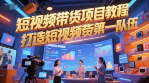 短视频带货项目教程，打造短视频带货第一队伍-稀缺资源库
