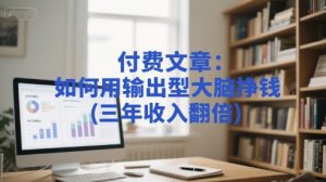 付费文章:如何用输出型大脑挣钱(三年收入翻倍)-稀缺资源库