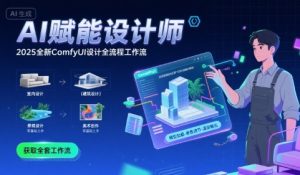 AI赋能设计师， 2025全新comfyui设计全流程工作流 ，室内-建筑-景观-美术，零基础直接上手-稀缺资源库