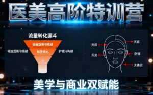 0-1000W医美高阶特训营课程,美学与商业双赋能-稀缺资源库