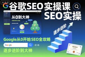 谷歌SEO实操课,Google从0开始SEO全攻略,逐步进阶到大神-稀缺资源库
