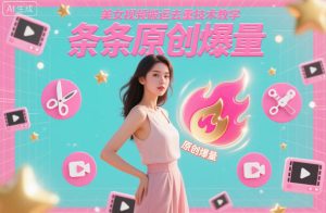 美女视频搬运去重技术教学，条条原创爆量-稀缺资源库