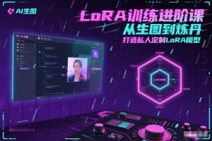 LoRA训练进阶课，从生图到炼丹，打造私人定制LoRA模型-稀缺资源库