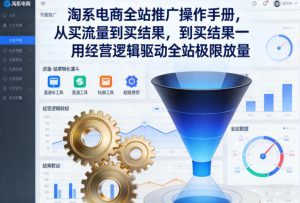 淘系电商全站推广操作手册,从买流量到买结果一用经营逻辑驱动全站极限放量-稀缺资源库