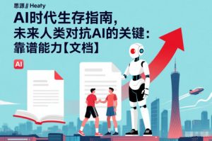 AI时代生存指南，未来人类对抗AI的关键：靠谱能力【文档】-稀缺资源库