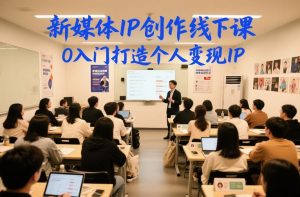新媒体IP创作线下课，0入门打造个人变现IP-稀缺资源库